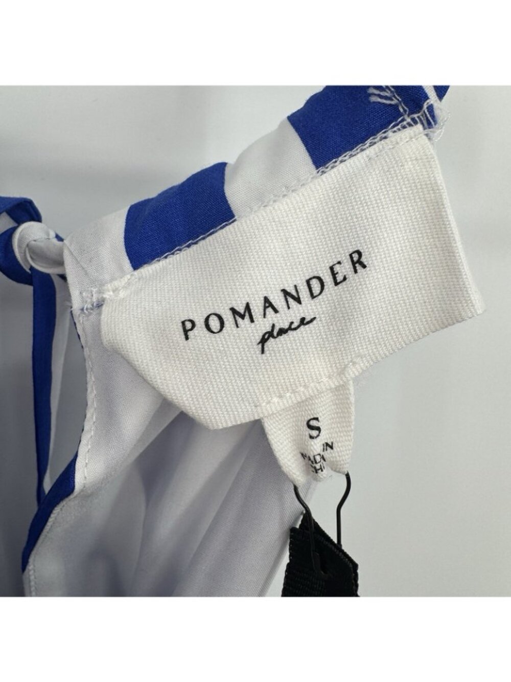 Pomander Place by Tuckernuck Blue Stripe Avondale Dress size S Small NWT* - Picture 4 of 9